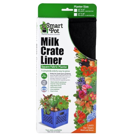 Smart Pot Milk Crate Liner, Black 5035685